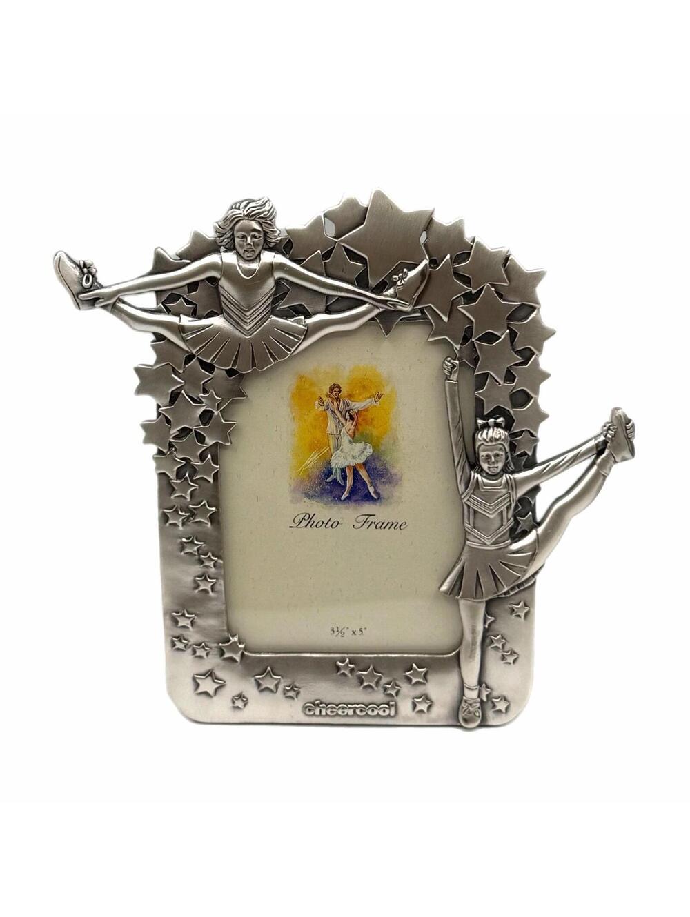 Vintage “Cheercool” Pewter-Alloy Picture Frame – 3.5x5-Inch Photo